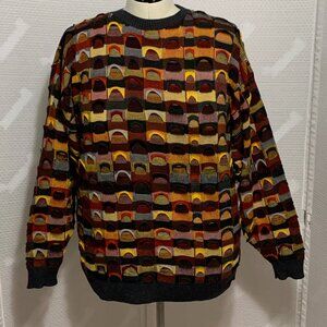Vintage Protege Collection Sweater Knit Crew Neck 90s Made In USA Mens XL